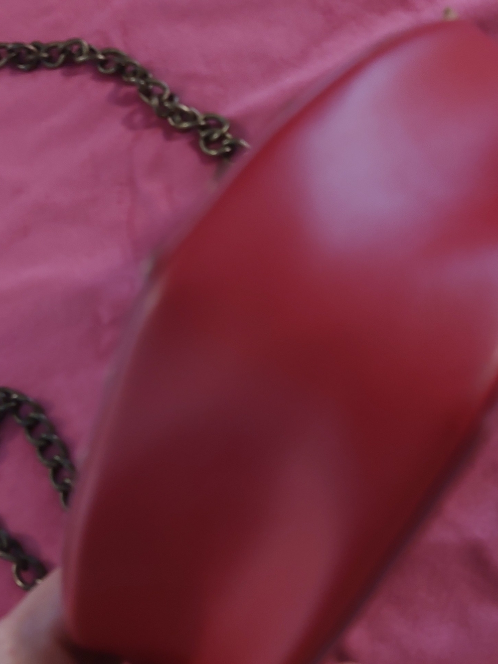 Red Heart Shaped Crossbody with Crown and Studs 👑 - Picture 7 of 8